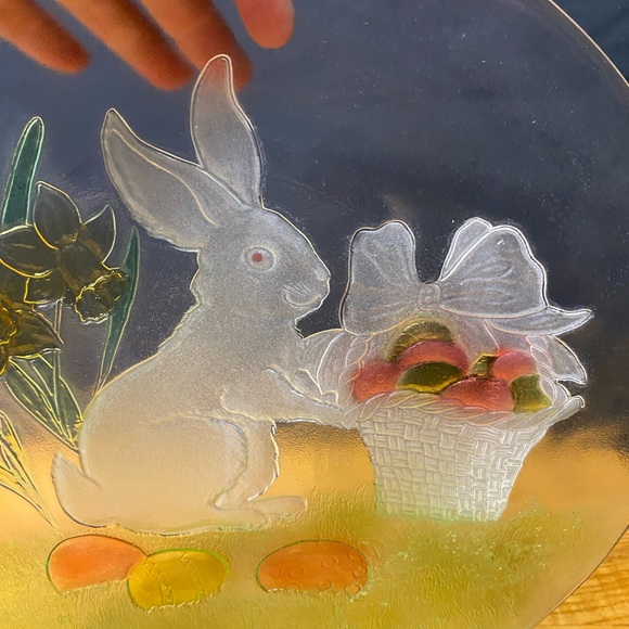 L.E.Smith Round Glass Serving Plate - Picture 5 of 6